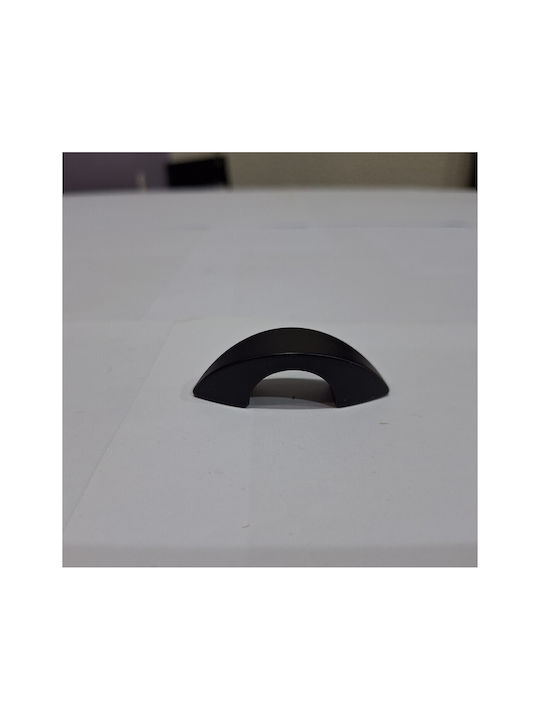 Italian Furniture Handle Eureka 11653-032-ino Black Matte Size 3.2cm