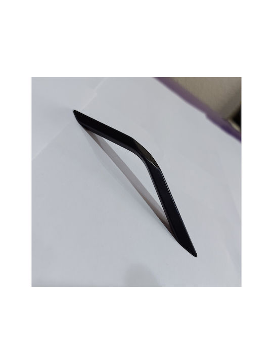Italian Furniture Handle Eureka 11683-096-roz1 Black Matte Size 9.6cm