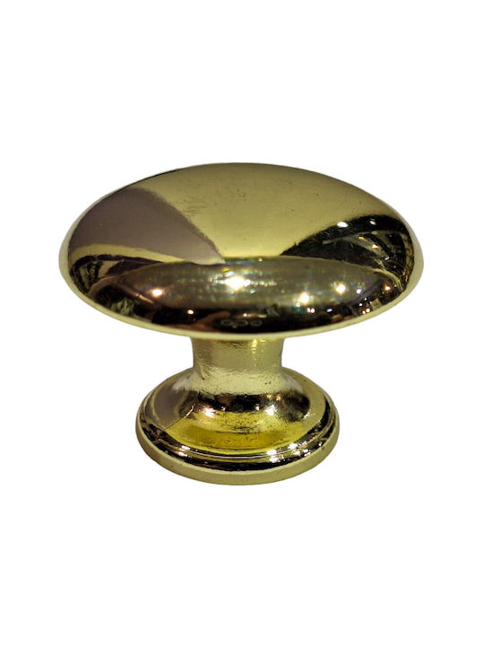 Italienischer Möbelknopf Gem 9024-000-oro1 Durchmesser 30 Gold Glänzend