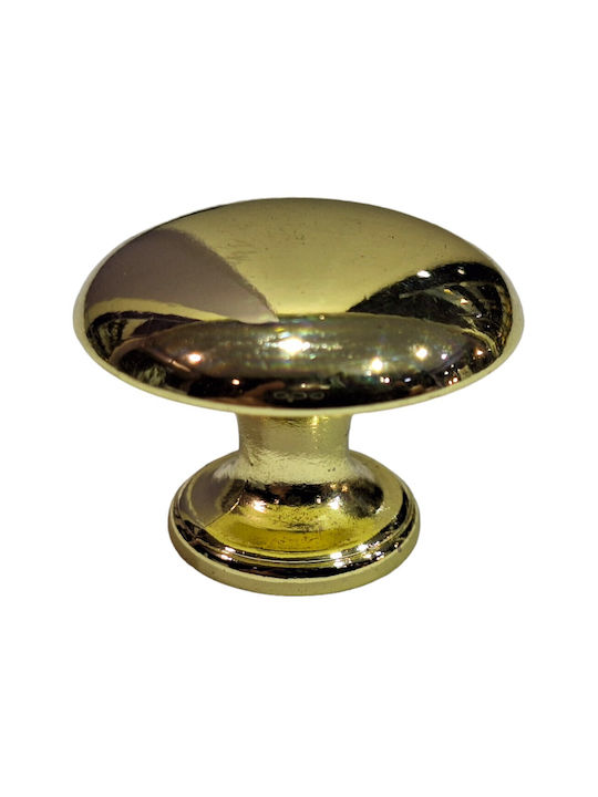 Italienischer Möbelknopf Gem 9024-000-oro1 Durchmesser 30 Gold Glänzend