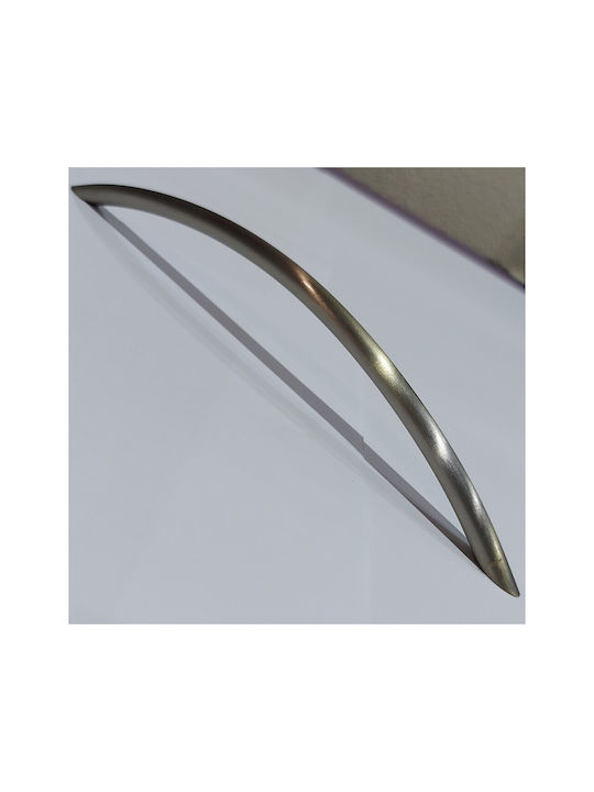 Italian Furniture Handle Eureka 11694-192-ino Nickel Matt Size 19.2cm