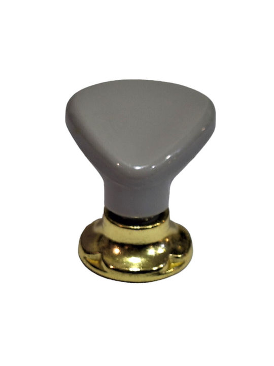 Italienischer Möbelknopf Acm 11424-000-ino1 Gold-Grau Durchmesser 30