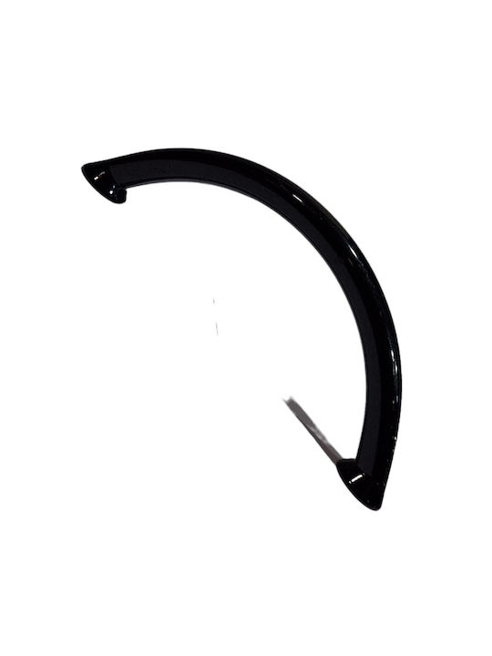 Italian Furniture Handle Eureka 11693-096-ino Black Glossy Size 9.6cm