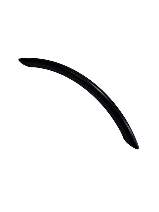Italian Furniture Handle Eureka 11691-192-ino Black Matte Size 19.2cm