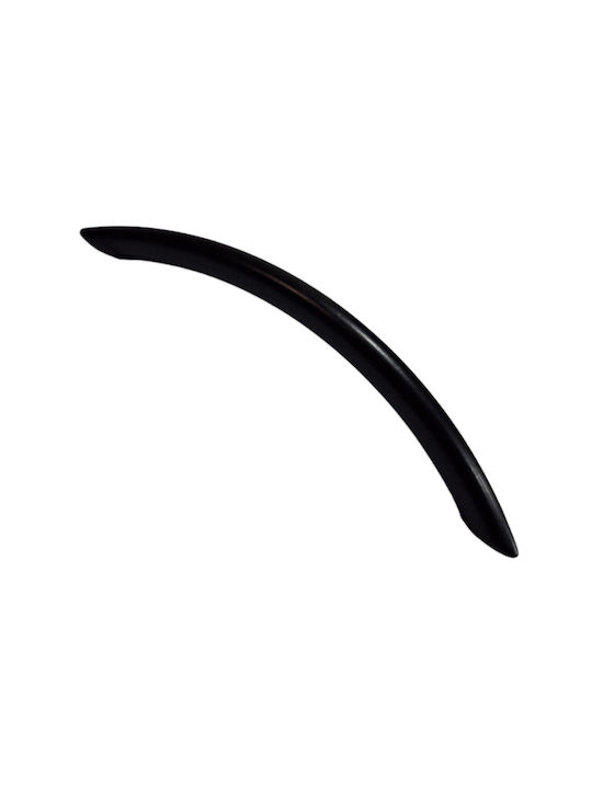 Italian Furniture Handle Eureka 11691-192-ino Black Matte Size 19.2cm
