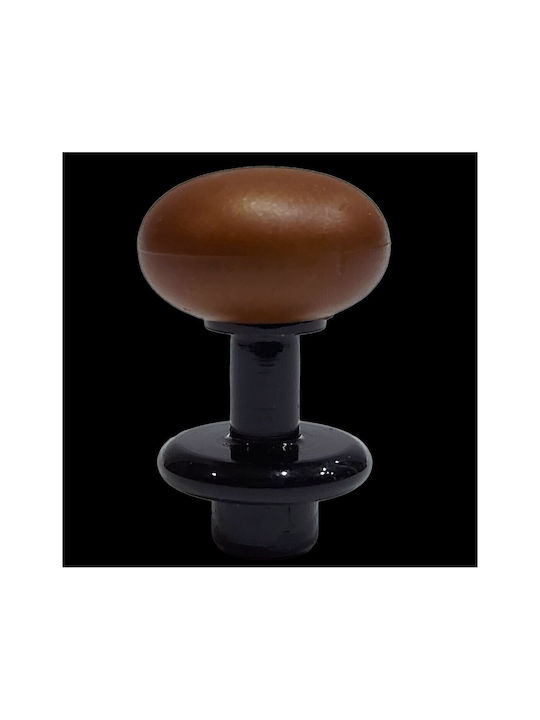 Italian Furniture Knob Eureka 11697-000-acc1 Black Matte Brown D.16