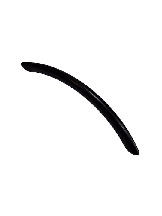Italian Furniture Handle Eureka 11691-192-ino Black Matte Size 19.2cm