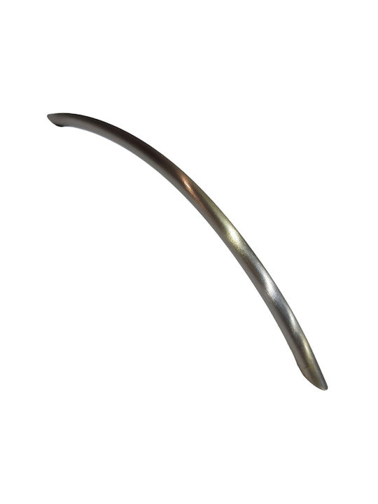 Italian Furniture Handle Eureka 11694-192-ino Nickel Matt Size 19.2cm