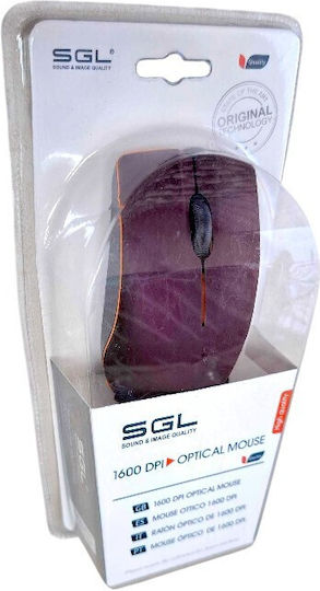 SGL K207 Ενσύρματο Ποντίκι Μωβ
