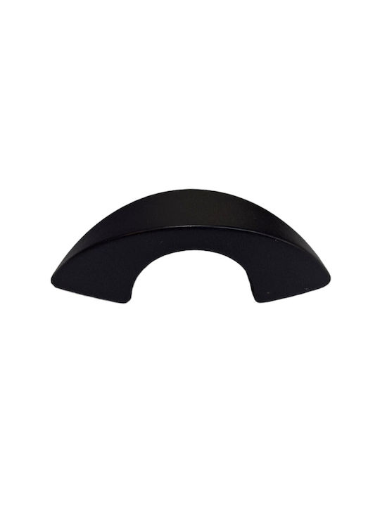 Italian Furniture Handle Eureka 11653-032-ino Black Matte Size 3.2cm