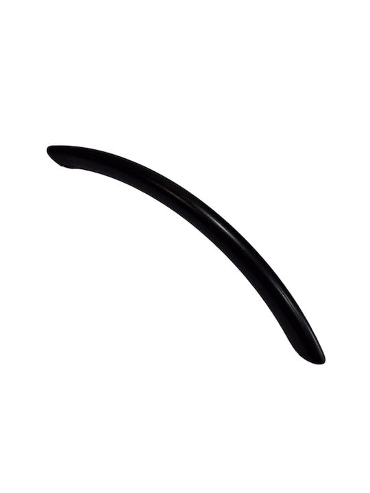 Italian Furniture Handle Eureka 11691-192-ino Black Matte Size 19.2cm