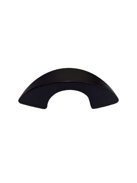 Italian Furniture Handle Eureka 11653-032-ino Black Matte Size 3.2cm