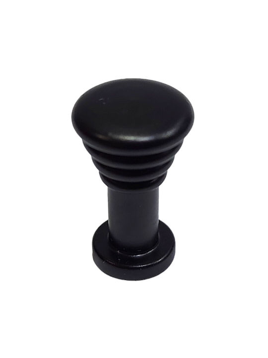 Brass Italian Furniture Knob Eureka 11702-000-14a1 Black Matte D.12