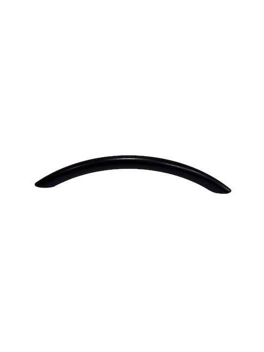 Italian Furniture Handle Eureka 11691-192-ino Black Matte Size 19.2cm
