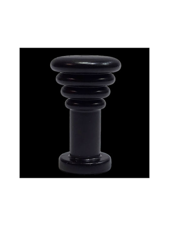 Brass Italian Furniture Knob Eureka 11702-000-14a1 Black Matte D.12