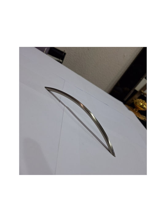 Italian Furniture Handle Eureka 11694-192-ino Nickel Matt Size 19.2cm