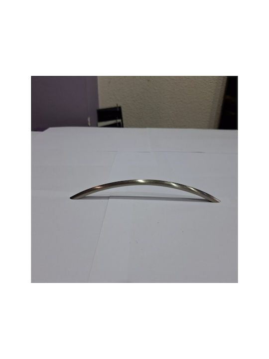 Italian Furniture Handle Eureka 11694-192-ino Nickel Matt Size 19.2cm