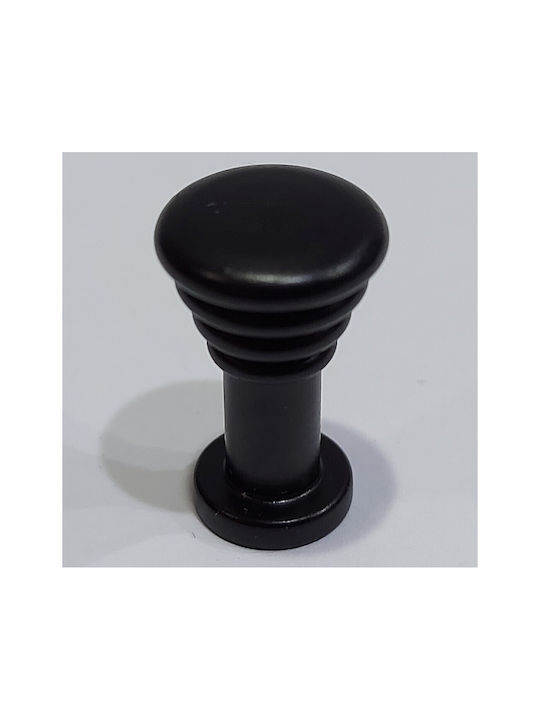 Brass Italian Furniture Knob Eureka 11702-000-14a1 Black Matte D.12