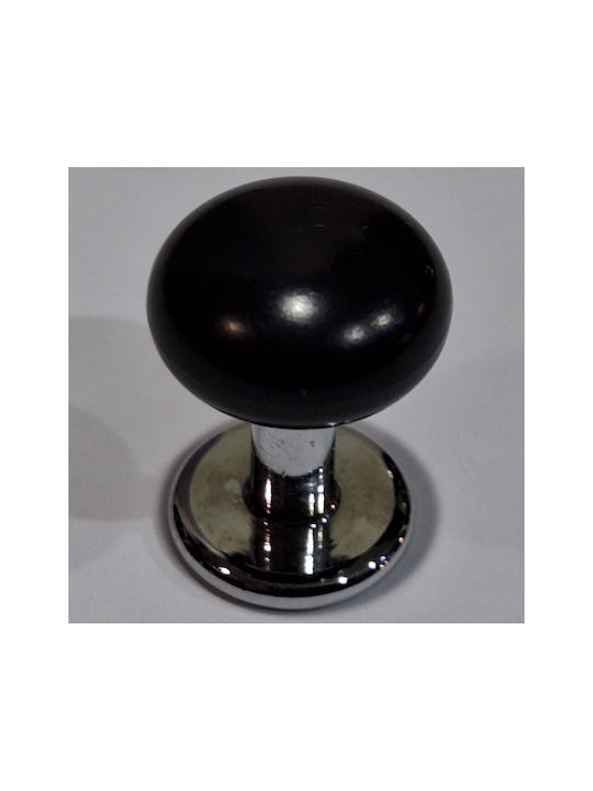 Italian Furniture Knob Eureka 11701-000-acc1 Black Chrome Glossy Ø16