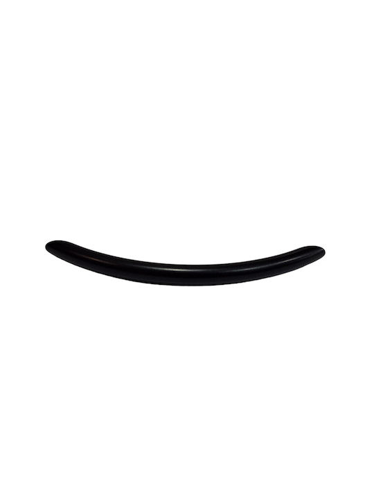 Italian Furniture Handle Eureka 11691-192-ino Black Matte Size 19.2cm
