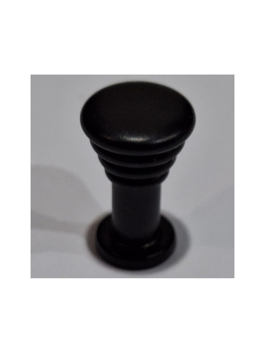 Brass Italian Furniture Knob Eureka 11702-000-14a1 Black Matte D.12