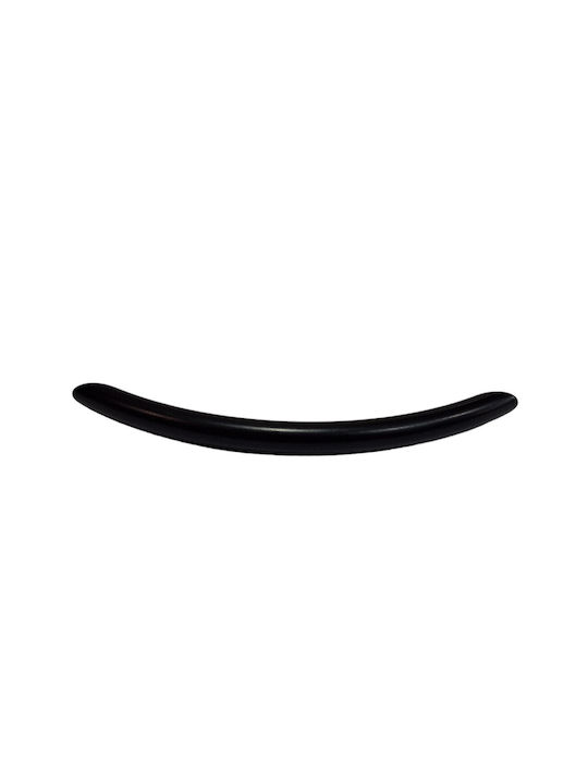 Italian Furniture Handle Eureka 11691-192-ino Black Matte Size 19.2cm