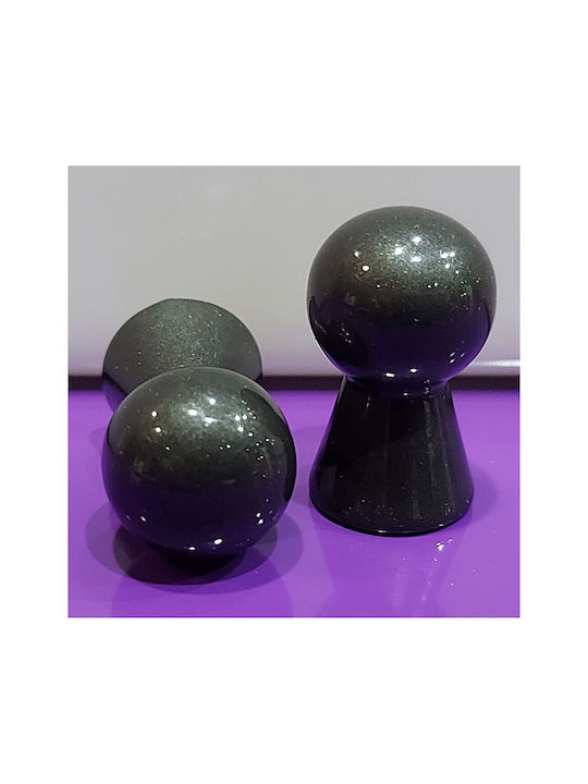 Buton Italian Pentru Mobilier Eureka 11723-000-nel1 Negru Rășină Acrilică Ø17 Buton Italian Pentru Mobilier Eureka 11723-000-nel1 Negru Rășină Acrilică Ø17