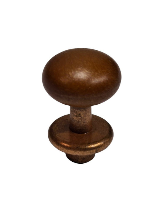 Italian Furniture Knob Eureka 11699-000-acc1 Copper Matte Brown Ø16