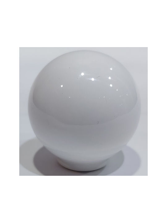 Italian Furniture Knob Eureka 11716-000-pla1 White Plastic D.34