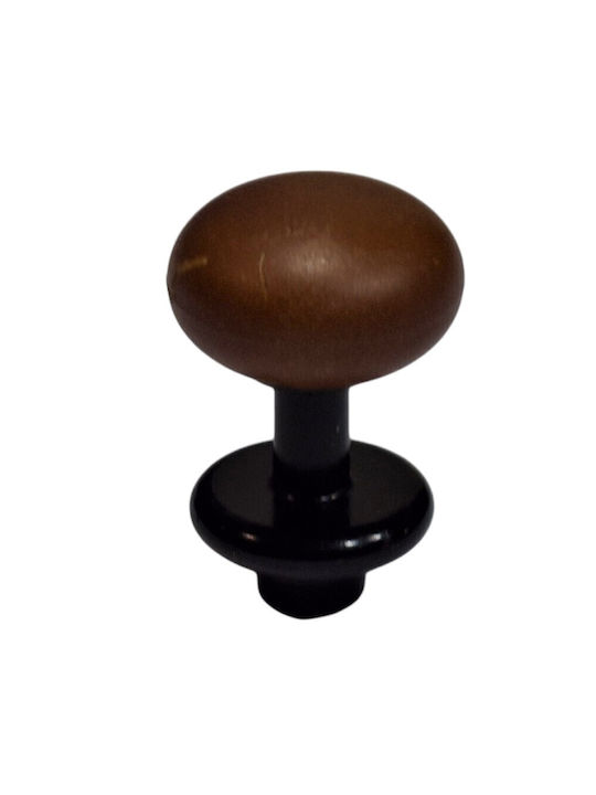 Italian Furniture Knob Eureka 11697-000-acc1 Black Matte Brown D.16