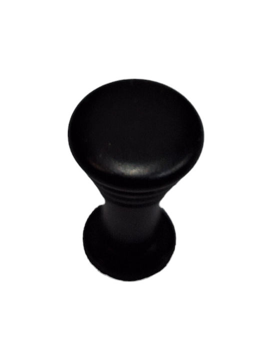 Brass Italian Furniture Knob Eureka 11702-000-14a1 Black Matte D.12