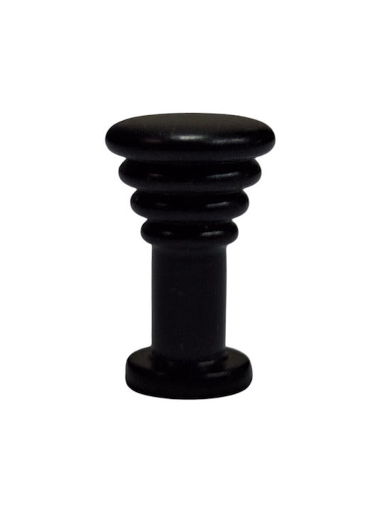 Brass Italian Furniture Knob Eureka 11702-000-14a1 Black Matte D.12