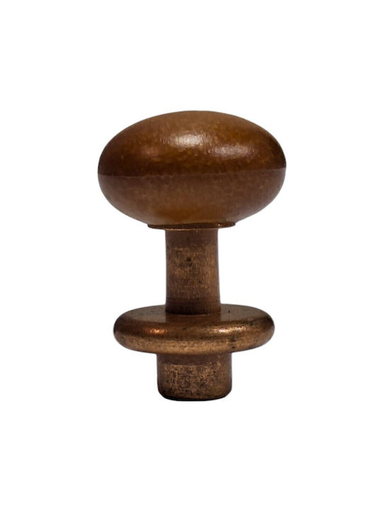 Italian Furniture Knob Eureka 11699-000-acc1 Copper Matte Brown Ø16