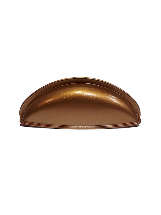 Italian Furniture Flush Handle Eureka 11725-064-brz1 Copper Dimension 6.4cm