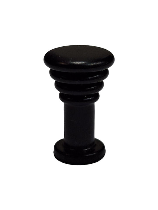Brass Italian Furniture Knob Eureka 11702-000-14a1 Black Matte D.12