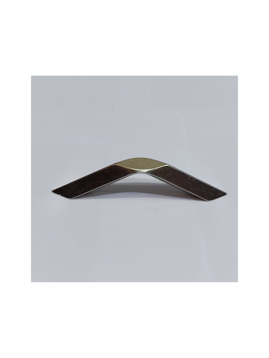 Italian Furniture Handle Eureka 11726-064-roz1 Nickel Matte Size 6.4cm