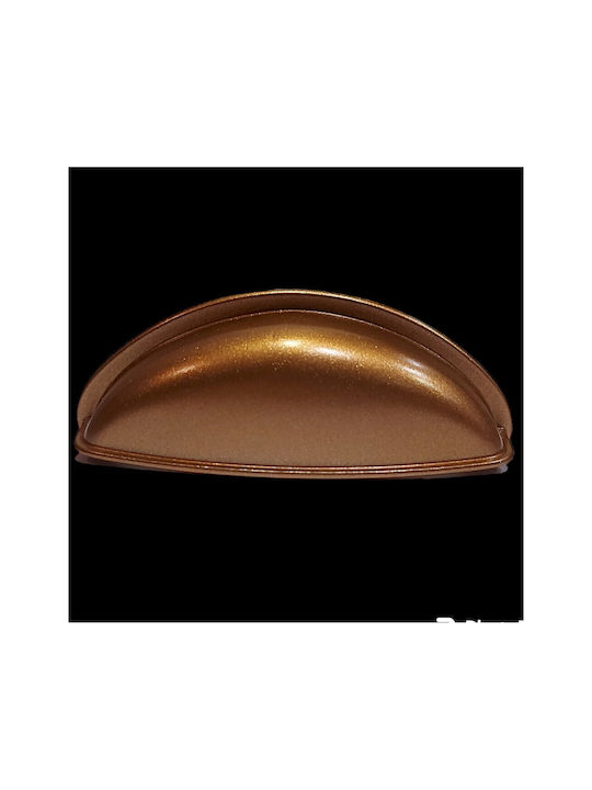 Italian Furniture Flush Handle Eureka 11725-064-brz1 Copper Dimension 6.4cm