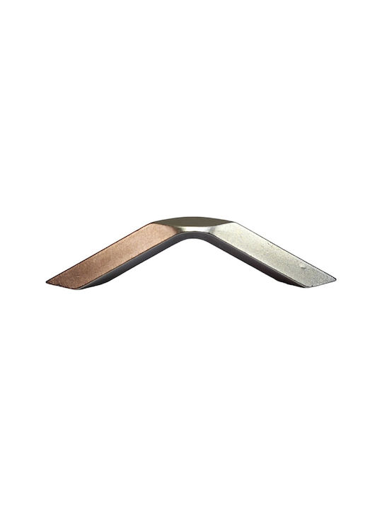 Italian Furniture Handle Eureka 11726-064-roz1 Nickel Matte Size 6.4cm