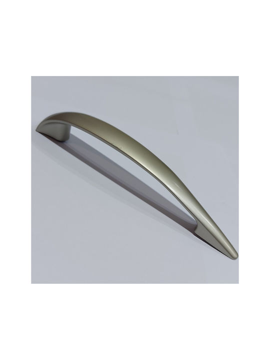 Italian Furniture Handle Eureka 11729-128-por Plastic Nickel Matt Size 12.8cm