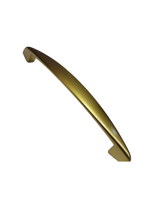 Italian Furniture Handle Eureka 11728-160-brz1 Gold Matte Size 16.0cm