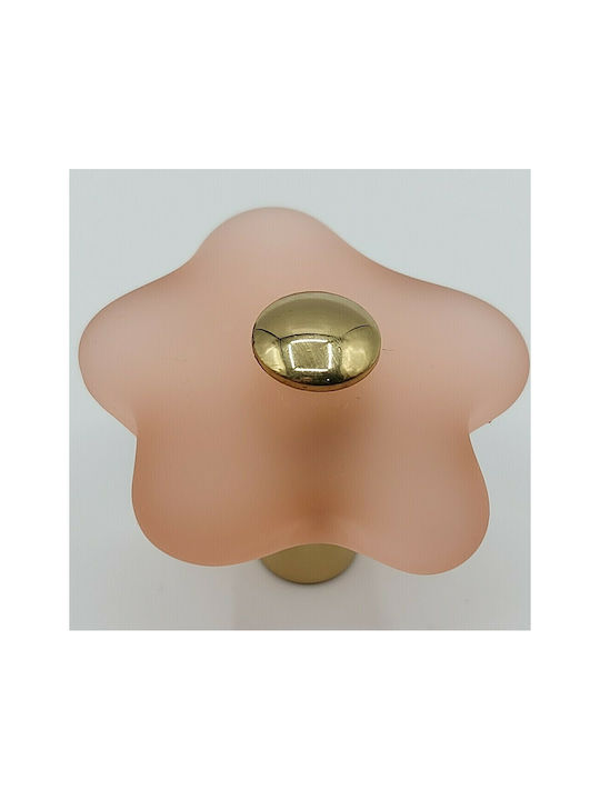 Crystal Italian Furniture Knob Valli&Valli 9058-Mour Murano Crystal Diameter 35