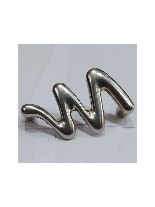 Italienischer Möbelgriff Valli&valli 4818-64-12b1 Nickel Matt Maße 6,4cm