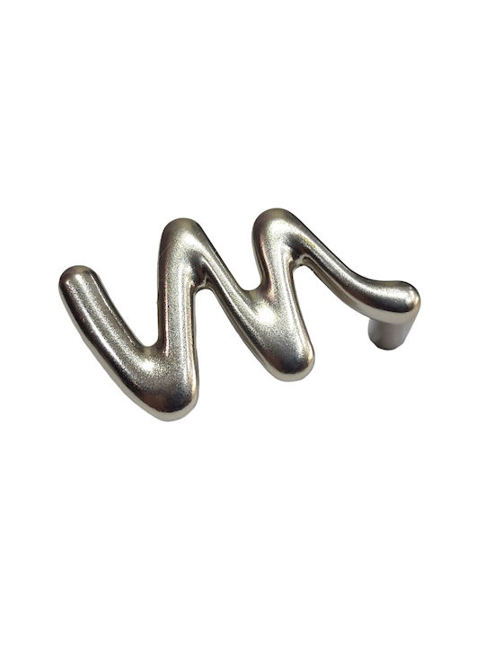 Italienischer Möbelgriff Valli&valli 4818-64-12b1 Nickel Matt Maße 6,4cm