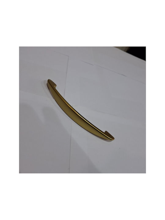 Italian Furniture Handle Eureka 11728-160-brz1 Gold Matte Size 16.0cm