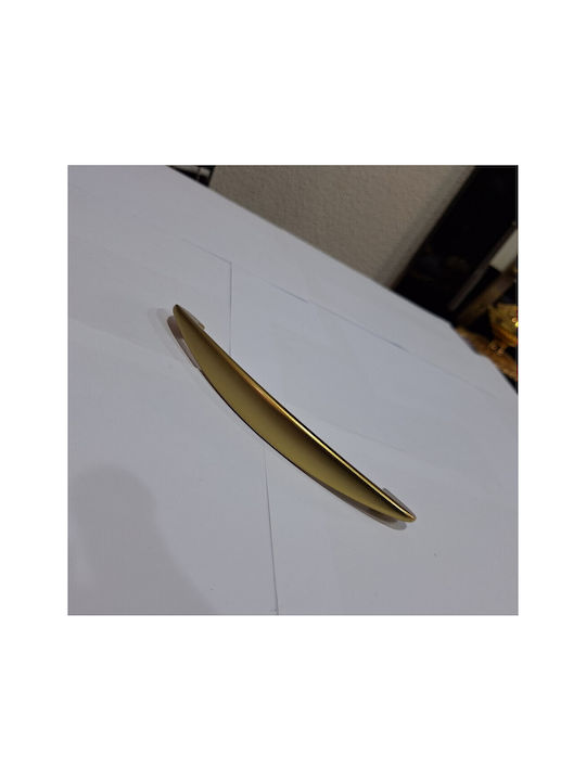 Italian Furniture Handle Eureka 11728-160-brz1 Gold Matte Size 16.0cm