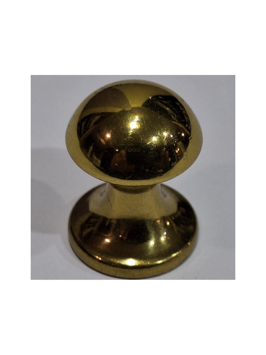 Italienischer Möbelknopf Valli&Valli 9021-oro1 Gold Glänzend Durchmesser 16