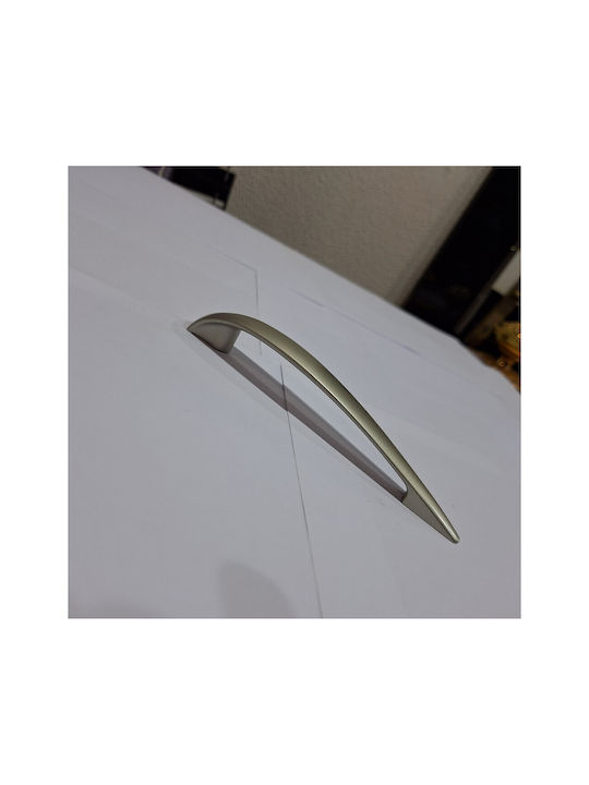 Italian Furniture Handle Eureka 11729-128-por Plastic Nickel Matt Size 12.8cm