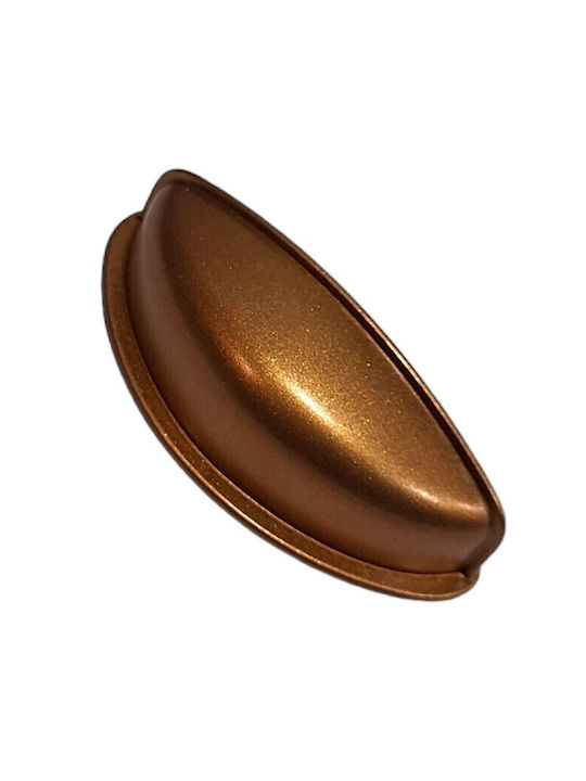 Italian Furniture Flush Handle Eureka 11725-064-brz1 Copper Dimension 6.4cm