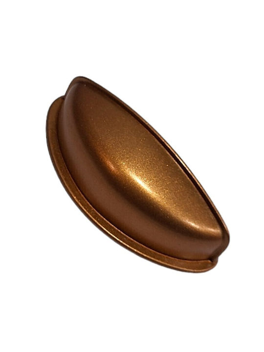 Italian Furniture Flush Handle Eureka 11725-064-brz1 Copper Dimension 6.4cm