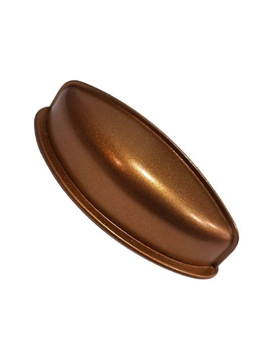 Italian Furniture Flush Handle Eureka 11725-064-brz1 Copper Dimension 6.4cm